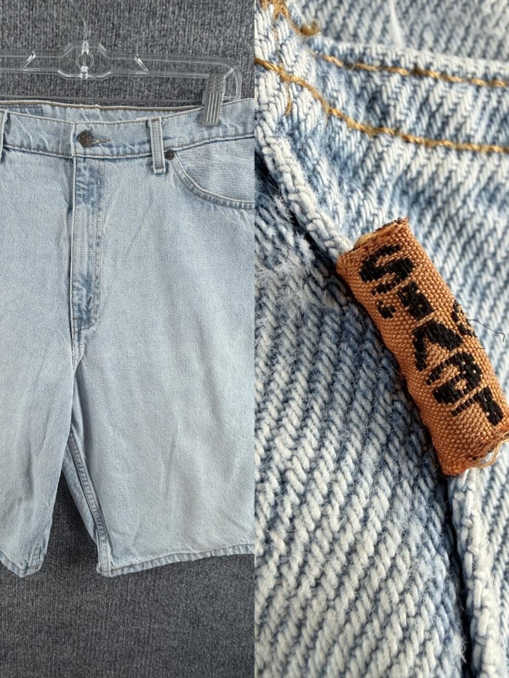 VTG Levis 550 Orange Tab Jort 38 Blue Denim Shorts Men Cotton Adult ACTL 36x10
